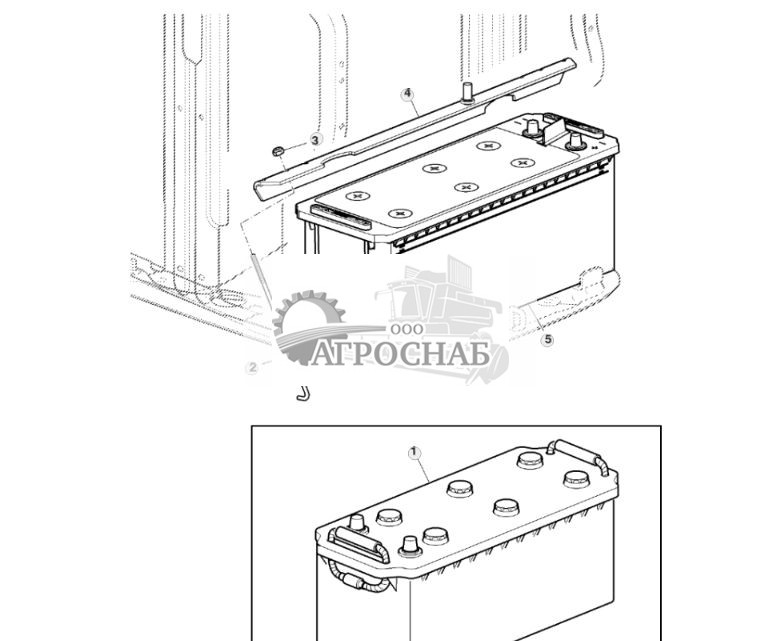 АККУМУЛЯТОРНАЯ БАТАРЕЯ  ДЕТАЛИ КРЕПЛЕНИЯ - ST208990 23.jpg